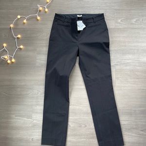 NWT J. Crew Classic Straight Leg Black Pants